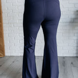 Stamina Stride Flare Leggings in Navy - Evergreen Boutique