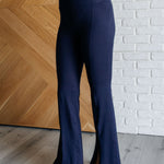 Stamina Stride Flare Leggings in Navy - Evergreen Boutique