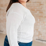 Told You So Ribbed Knit V Neck Sweater - Evergreen Boutique