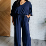 Up to Something Wide Leg Jumpsuit - Evergreen Boutique