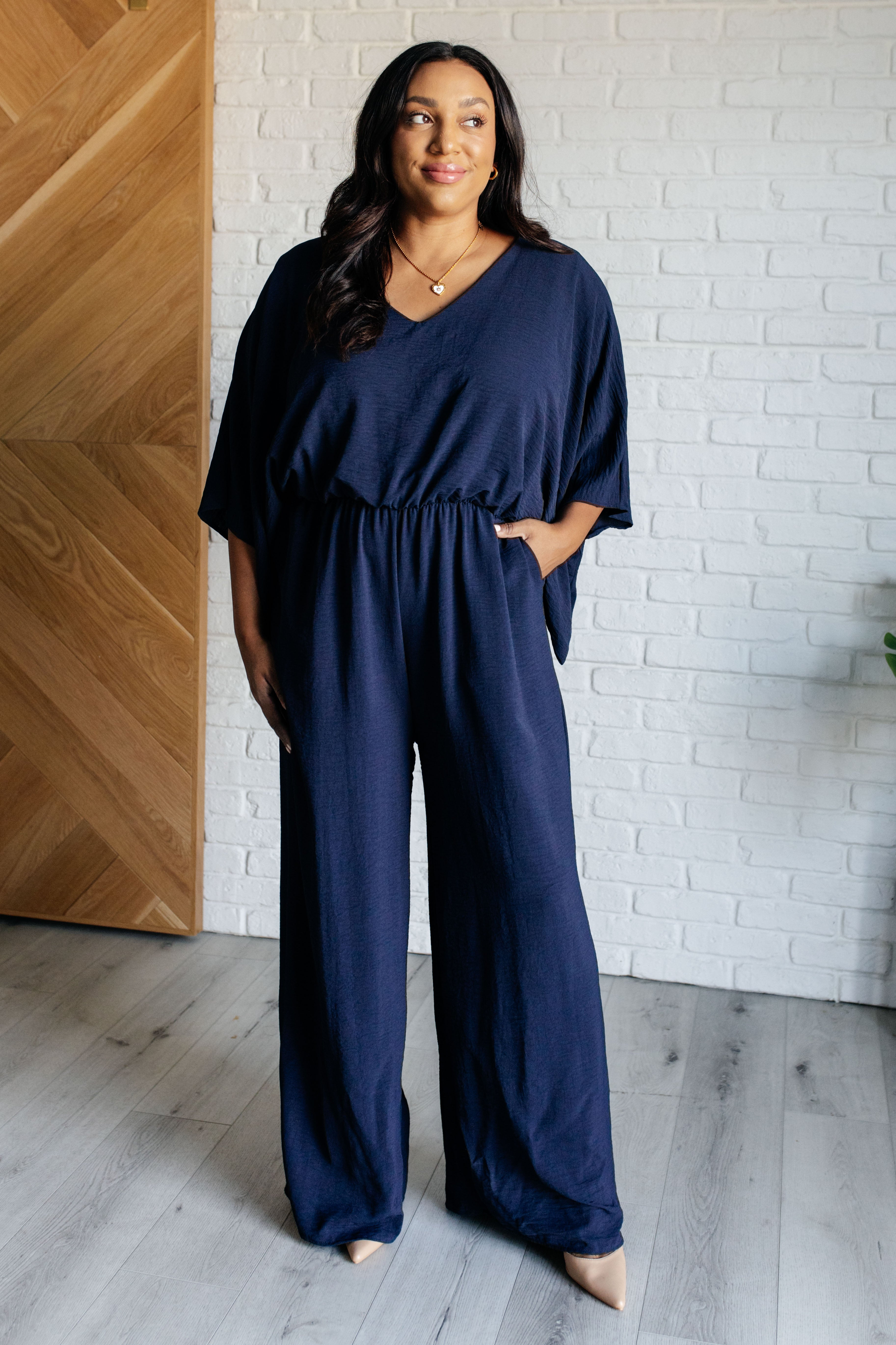 Up to Something Wide Leg Jumpsuit - Evergreen Boutique