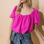 Samantha Pink Crop Top - Evergreen Boutique