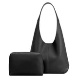 Melie Bianco Kenya Black Recycled Vegan Shoulder Bag - Evergreen Boutique