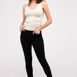 Front & Back 2-Way V-Neck Seamless Tank-Evergreen Boutique