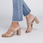 Oasis Society Angela - Strappy Alligator Heel-Evergreen Boutique