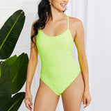 Marina West Swim High Tide One-Piece in Lemon-Lime-Evergreen Boutique