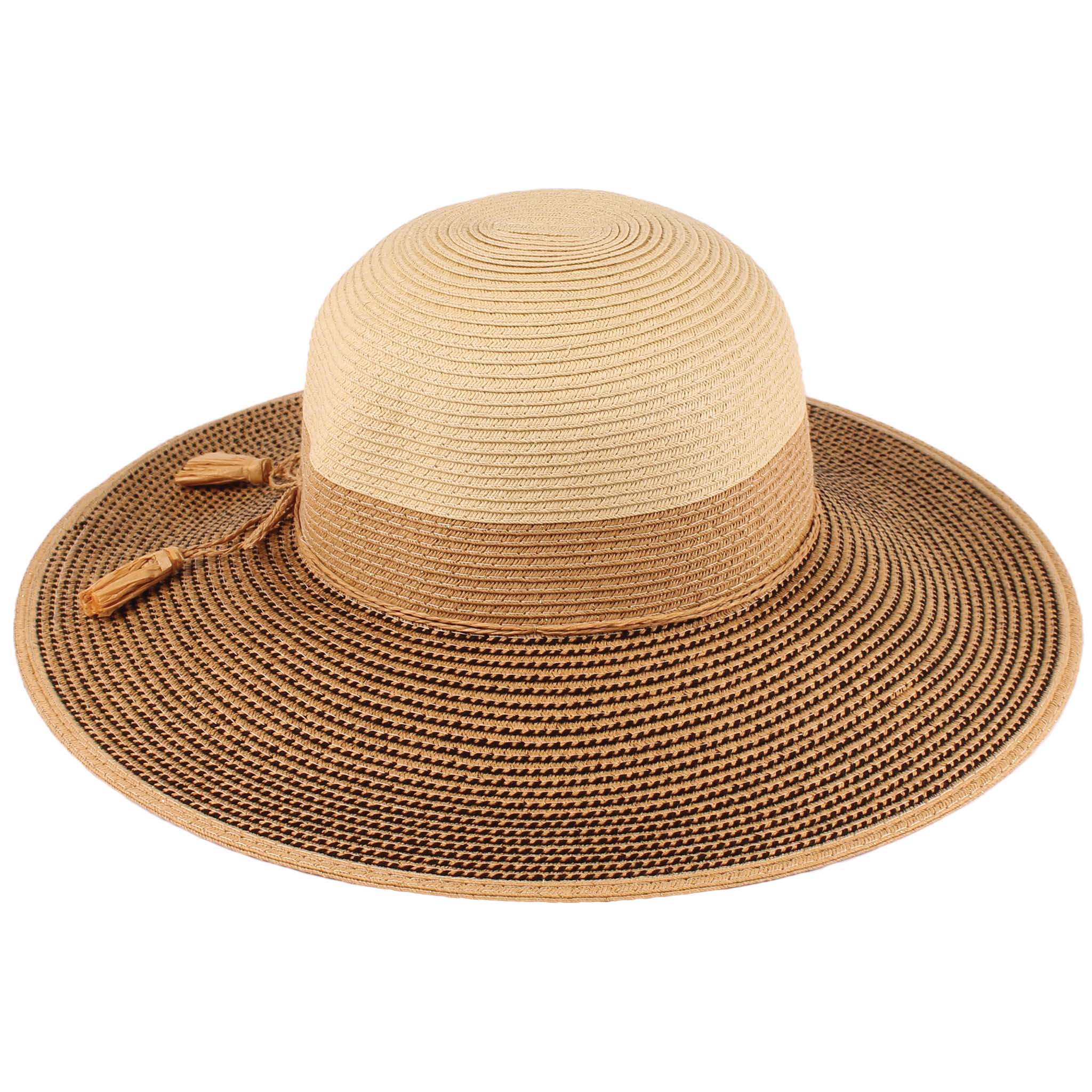 Two Tone Sun Hat Spring - Evergreen Boutique