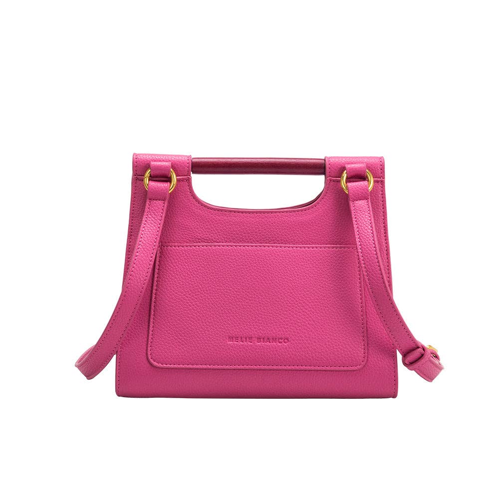 Melie Bianco Nancy Recycled Vegan Crossbody Bag in Fuchsia - Evergreen Boutique