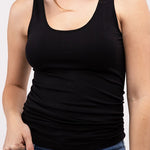 Front & Back 2-Way V-Neck Seamless Tank-Evergreen Boutique