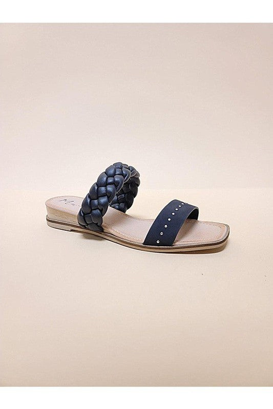 SILAS-SLIDE SANDALS-Evergreen Boutique