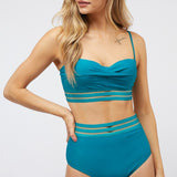 Solid Two Piece Swimsuit-Evergreen Boutique