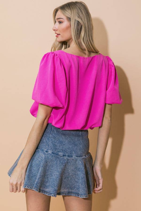 Samantha Pink Crop Top - Evergreen Boutique