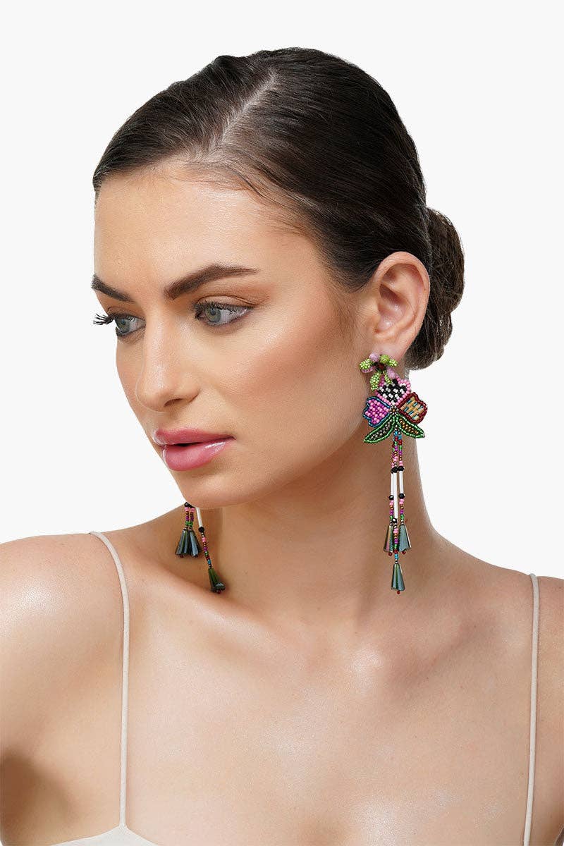 Flower Disco Earrings - Evergreen Boutique