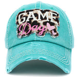 GAME Day Leopard Washed Vintage Ball Cap - Evergreen Boutique