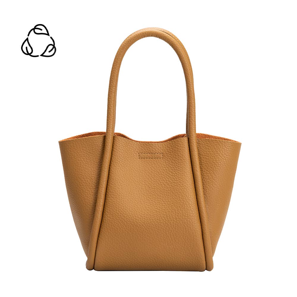 Melie Bianco Mariah Tan Recycled Vegan Tote Bag - Evergreen Boutique