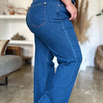 Judy Blue Full Size High Rise Straight Jeans - Evergreen Boutique