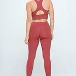 Two Piece Activewear Set with Cut-Out Detail-Evergreen Boutique