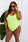 Marina West Swim High Tide One-Piece in Lemon-Lime-Evergreen Boutique