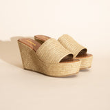 Bounty-S Wedge Platform Heels-Evergreen Boutique