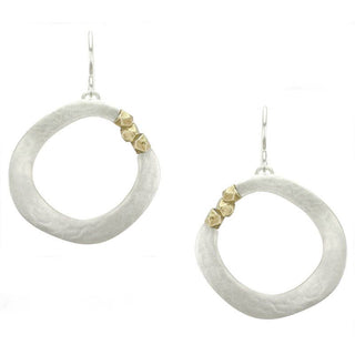 Marjorie Baer Organic Ring with Faceted Beads Earring